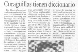 Curagüillas tienen diccionario. Curagüillas tienen diccionario.