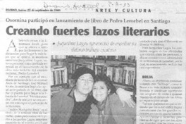 Creando fuertes lazos literarios. Creando fuertes lazos literarios.