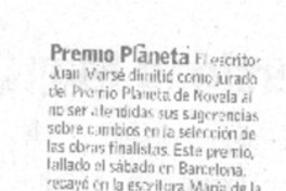 Premio Planeta. Premio Planeta.
