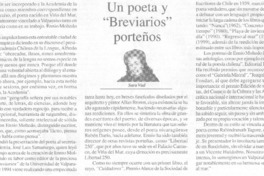 Un poeta y "breviarios" porteños Un poeta y "breviarios" porteños