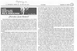 ¿Neruda o Juan Alonso? ¿Neruda o Juan Alonso?