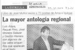 La Mayor antología regional La Mayor antología regional