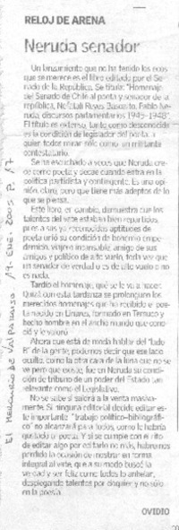 Neruda senador.