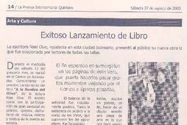 Arte y cultura : exitoso lanzamiento de libro