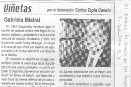 Gabriela Mistral. Gabriela Mistral.
