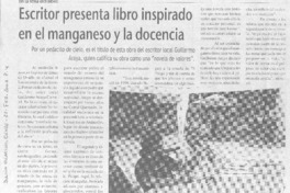 Escritor presenta libro inspirado en el manganeso y la docencia.