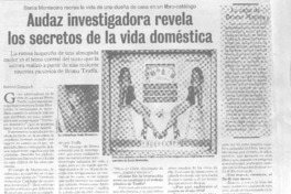 Audaz investigadora revela los secretos de la vida doméstica. (entrevistas) Audaz investigadora revela los secretos de la vida doméstica. (entrevistas)