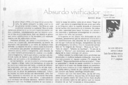 Absurdo vivificador. Absurdo vivificador.