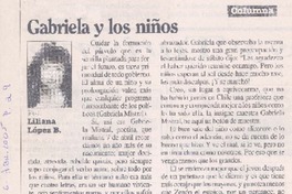 Gabriela y los niños Gabriela y los niños