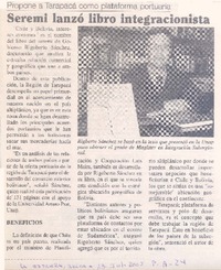Propone a Tarapacá como plataforma portuaria : Seremi lanzó libro integracionista