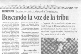 Buscando la voz de la tribu. (entrevistas) Buscando la voz de la tribu. (entrevistas)