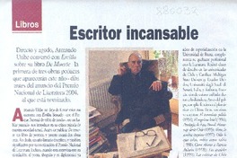 Escritor incansable (entrevistas) Escritor incansable (entrevistas)