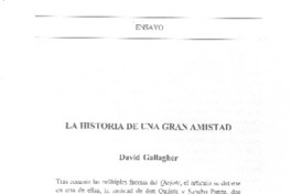 La historia de una gran amistad La historia de una gran amistad