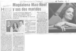 Magdalena Max-Neef y sus dos maridos. Magdalena Max-Neef y sus dos maridos.