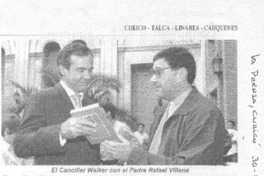 Destacó libro de Rafael Villena como experiencia de renovación. Destacó libro de Rafael Villena como experiencia de renovación.