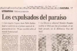 Literaturarelanzamiento Los expulsados del paraíso