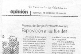 Exploración de las fuentes. Exploración de las fuentes.