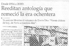 Reeditan antiología que remeció la era ochentera Reeditan antiología que remeció la era ochentera