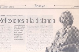 Reflexiones a la distancia Reflexiones a la distancia