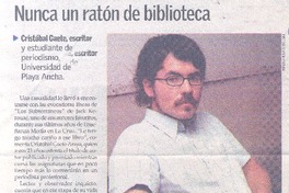 Nunca un ratón de bibliotecas Nunca un ratón de bibliotecas