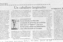Un Caballero largirucho. Un Caballero largirucho.