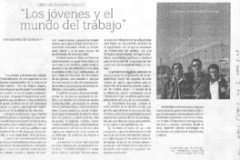 Los jóvenes y el mundo del trabajo Los jóvenes y el mundo del trabajo