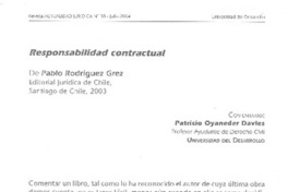 Responsabilidad contractual Responsabilidad contractual