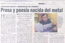 Prosa y poesía nacida del metal. Prosa y poesía nacida del metal.