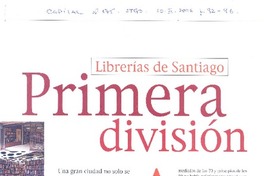 Librerías de Santiago, primera división