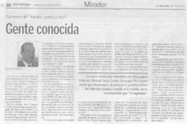 Gente conocida.