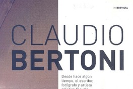 Claudio Bertoni (entrevistas) Claudio Bertoni (entrevistas)