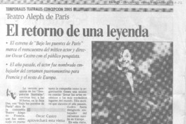 El Retorno de una leyenda El Retorno de una leyenda
