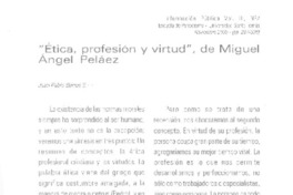 Ética, profesión y virtud Ética, profesión y virtud