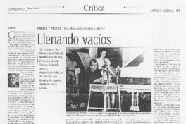 Llenando vacíos Llenando vacíos