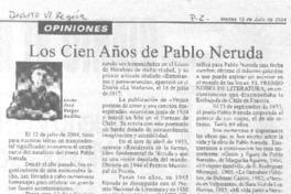 Los Cien años de Pablo Neruda