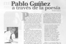 Pablo Guíñez a través de la poesía