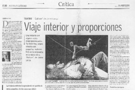 Viaje interior y proporciones Viaje interior y proporciones