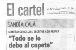 "Todo se lo debo al copete" (entrevistas) "Todo se lo debo al copete" (entrevistas)