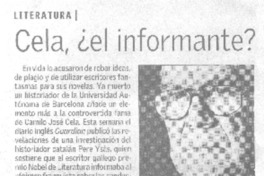 Cela, ¿el informante? Cela, ¿el informante?
