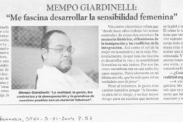 "Me fascina desarrollar la sensibilidad femenina" "Me fascina desarrollar la sensibilidad femenina"