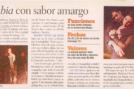 Una cumbia con sabor amargo Una cumbia con sabor amargo