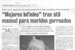 "Mujeres infieles" trae útil manual para maridos gorreados