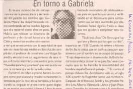 En torno a Gabriela En torno a Gabriela