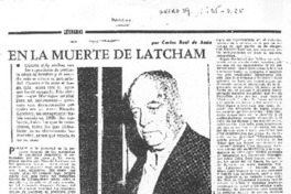 en la muerte de Latcham en la muerte de Latcham