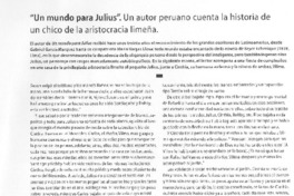 Un Mundo para Julius