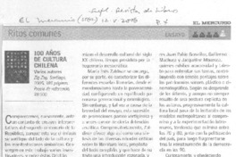 100 años de cultura chilena 100 años de cultura chilena