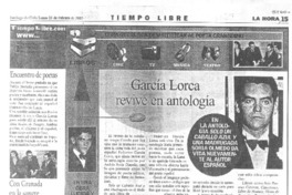 García Lorca revive en antología García Lorca revive en antología