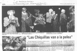 Las chiquillas van a la pelea Las chiquillas van a la pelea