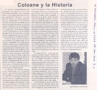 Coloane y la historia Coloane y la historia