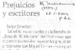 Prejuicios y escritores